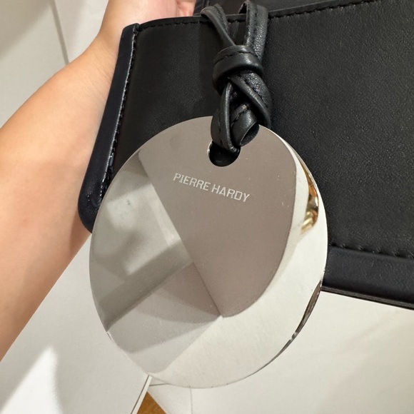 Pierre Hardy Black Leather Structured Clutch | Luxury Designer Bag - Picture 8 of 9